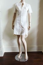 NWT AUTHENITC 3.1 Phillip Lim White Zip Up high-low Cotton dress $510 US 2 - £98.86 GBP