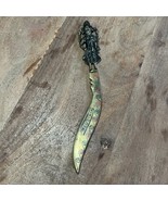 Vintage Brass Letter Opener Hindu God/Goddess Handle India Raudixin 8.5” - $242.53 MXN