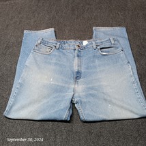 Vintage Levi 540 Flex Jeans Men 40x30 Blue Relaxed Fit Straight Leg Brow... - $15.23