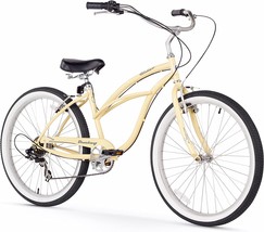 Firmstrong Urban Lady 7-Speed Beach Cruiser Bicycle, 26-Inch, Vanilla,, 15203 - £380.05 GBP