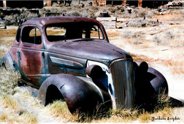 Bodie Plymouth by Barbara Snyder Photo Signed Old Car California Ghost Town 2013 - £46.38 GBP