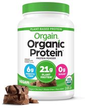 Orgain Organic Vegan Protein Powder, Chocolate Fudge - 21g Plant Protein - £46.62 GBP