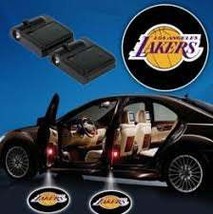2x PCs  Lakers Logo Wireless Car Door Welcome Laser Projector Shadow LED Light E - $23.50