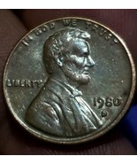 1980 D Lincoln Cent DOUBLE DYE OBVERSE FREE SHIPPING  - £11.62 GBP