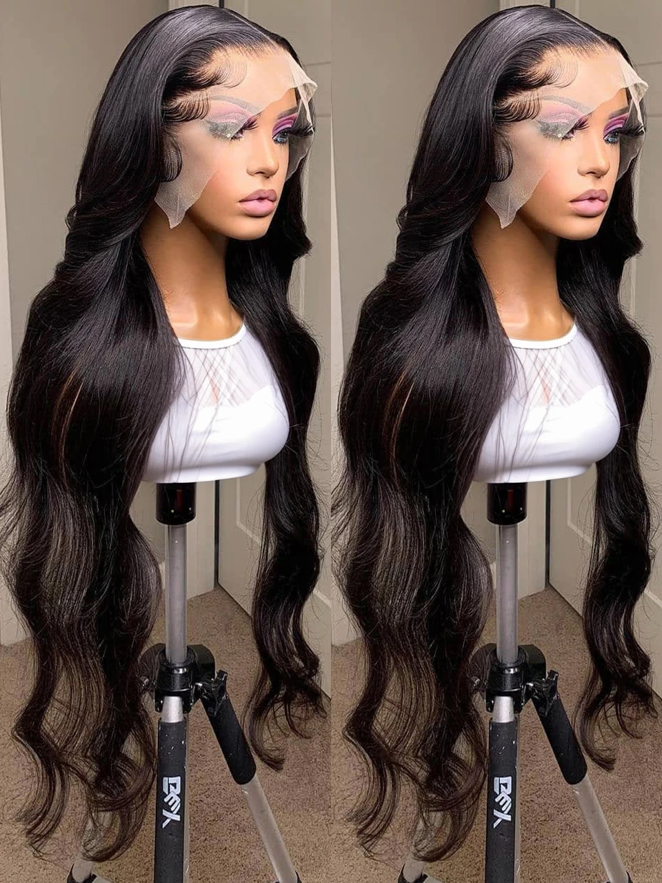 Body Wave 360 HD Lace Frontal Wig Human Hair Glueless Brazilian Wavy Transparent - £48.76 GBP+