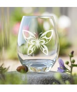 Beautiful Butterfly Etched Glasses - Wine, Champagne, Pint Glasses, Shot... - $24.99+