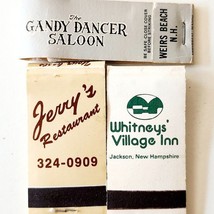 Matches Matchbooks Lot Of 3 Half Size New Hampshire Vintage Inn Saloon D... - $373.45 MXN