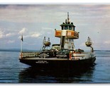 Lake Champlain Ferry Plattsburg New York NY UNP Chrome Postcard L18 - $3.91