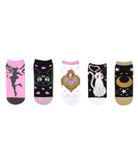Sailor Moon Lurex 5-Pair Pack of Low Cut Socks Multi-Color - £19.65 GBP