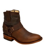 Tanker Boots For Men Genuine Leather Handmade Top Quality Brogue Boot.  - £125.85 GBP+