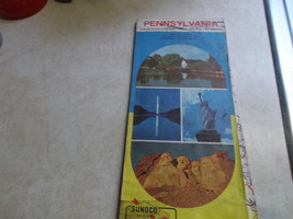 Sunoco/DX Sun Oil Co Pennsylvania Road Map 1974 edition - $5.00