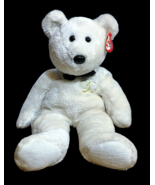 Ty Beanie Buddies Mr Wedding Groom White Teddy Bear Plush Tags Black Bow... - £22.39 GBP