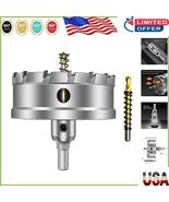 4-Inch Tungsten Carbide Tipped Hole Saw Drill Bit Set with Titanium Pilo... - $941.43 MXN