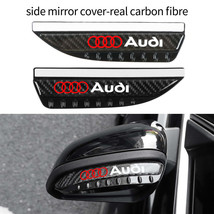 Brand New 2PCS Universal Audi Carbon Fiber Rear View Side Mirror Visor Shade Rai - £11.79 GBP