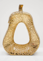 New Titanium Sculpture Gold Pear Decor - $47.52