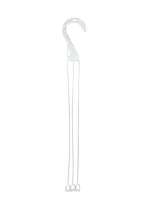 10 - 17&quot; White Plastic Hangers for Hanging Baskets, Plant Hangers - $35.63