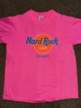 Hard Rock Cafe New York T-Shirt, Hot Pink Single Stitch Vintage Anvil Tee, OS - £14.33 GBP