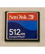 SanDisk 512MB CF Compact Flash Camera Memory Card - £10.84 GBP