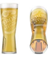 Peroni Signature Italian Beer Glasses 0.4 Liter - Set of 2 - £25.50 GBP