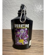 NEW Rick and Morty Flask Water Bottle 19oz Black Aluminum BPA Free KG JD - $182.23 MXN