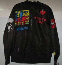 NEW Keith Haring x Members Only Tokyo Pop Windbreaker Bomber Jacket LARGE - £35.43 GBP