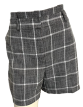 Women&#39;s The 5&quot; Short Black &amp; Grey Plaid Size 12 - $18.99