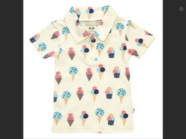 Baby Soy Short Sleeve Polo Tee SHIRT-ICE Cream 6-12M - £7.19 GBP