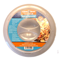 Nordic Ware Microwave Splatter Cover 10-in Vented Opaque White BPA Melam... - $17.73