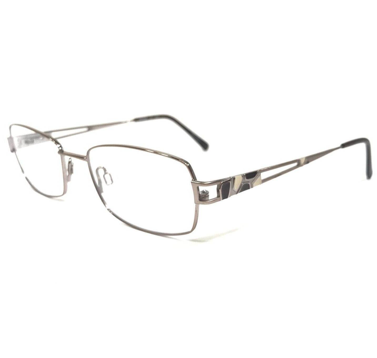 Primary image for Aristar Eyeglasses Frames AR16316 COLOR-573 Brown Silver Rectangular 51-18-140