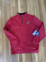 Fairfield University Stags 1/4 Button Pullover NWT Red Mens Size M Conne... - $36.57