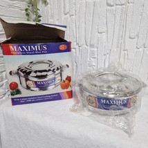 Vintage Maximus Stainless Steel Hot Pot – 2500ml, Original Box, Locking ... - $39.37 CAD