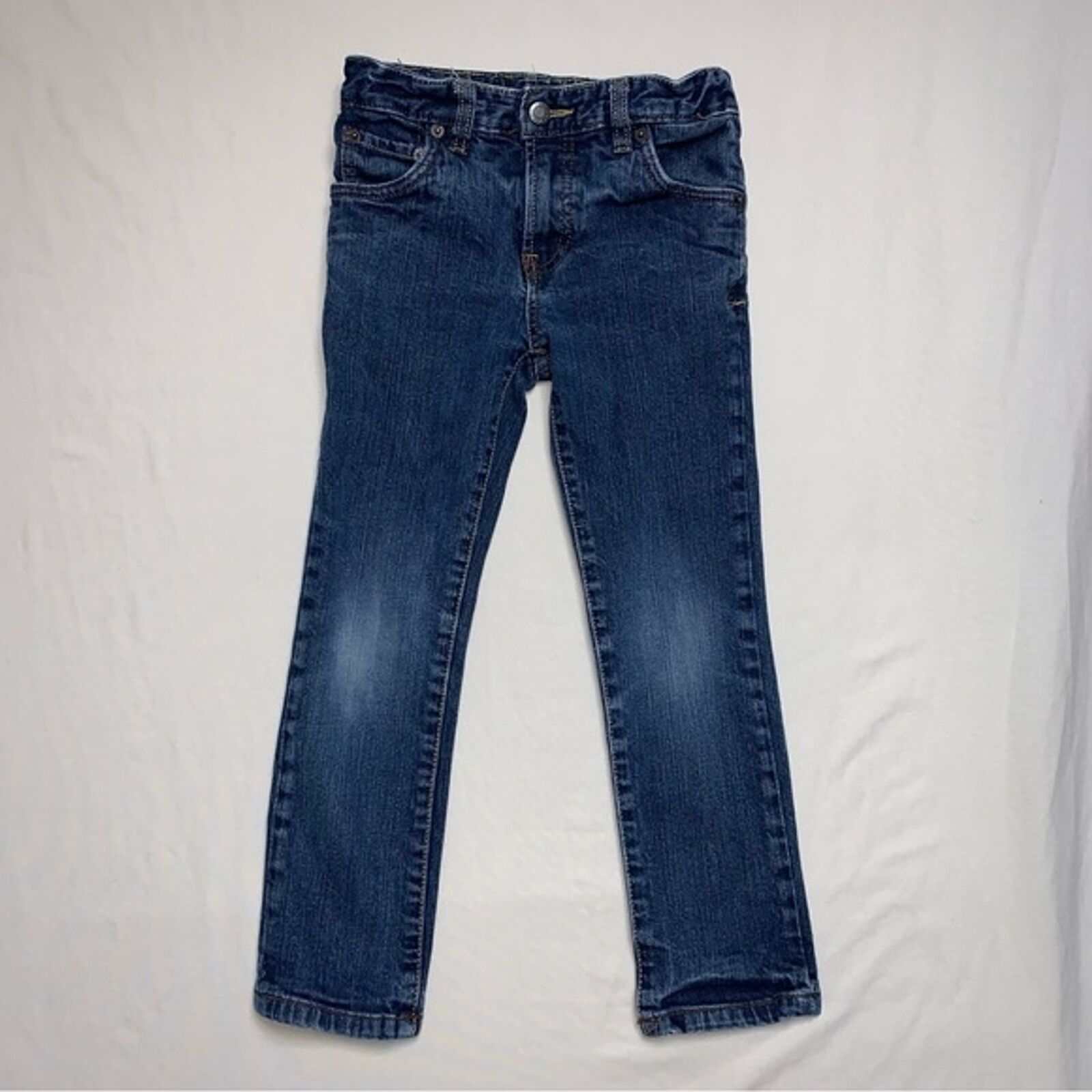 Primary image for Lucky Brand Jeans Boy’s 6 Cooper Slim Blue Denim Medium Wash Preppy Fall School