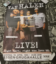 Van Halen Tour Poster Original LIC.1993 Essen Grughalle Germany 23 1/2X 33 1/2 - £31.79 GBP