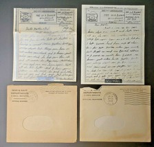 1944 War Navy Department V Mail Letters Navy Sgt Parents Willisville IL ... - £19.63 GBP