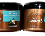 2 Pack Pantene Truly Natural Defining Curl Cream Coconut &amp; Jojoba Oil 7.6oz - $23.99