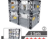 Wall Bucket Cage Double Layer Building Block Duel Arena Captivity Dinosa... - $35.80