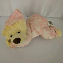 Walmart 12&quot; Cream Pink Stuffed Plush Teddy Bear Pink Pajamas Talking Pray Prayer - £38.93 GBP