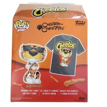 Funko POP! Chester Cheetah Cheetos Unisex T-Shirt &amp; Vinyl Figure Limited Edition - £27.36 GBP