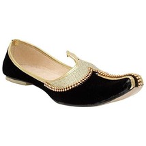 Mens Jutti Royal Wedding Mojari Khussa Indian Flat Shoe US size 8-12 BS - £25.67 GBP