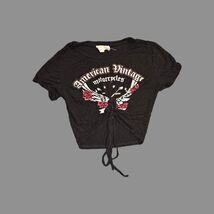 American Vintage Motorcycles Scrunched Cropped Top - $8.99