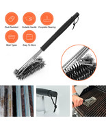 Bbq Grill Brush Scrubber Barbecue Cleaning Tool Stainless Steel Wire Cle... - £20.02 GBP