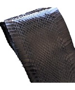 A lot of Two BLACK Real Snakeskins Snake Skins Leathers Hides Glossy - $16.34