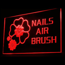 160015 B Nails Air Brush Flower Polish Women Beauty Nail Treatment Led Light Sign - £17.30 GBP