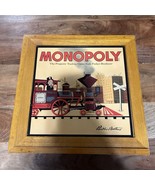 Monopoly Parker Brothers Nostalgia Game 2001 Collectible Wooden Box Comp... - $259.49 MXN