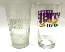 Two Abita Brewing Co Louisiana Craft Beer Pint Glasses Bar Glassware Etched Logo - £22.89 GBP