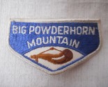 Big Powderhorn Mountain 3 1/2&quot; Vtg Patch Snow Ski Resort Michigan White ... - $9.89