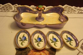 Compatible with Noritake Morimura red mark, tray and 4 salt dishes ORIG ... - $38.21
