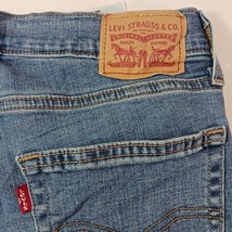 Levi’s 724 High Rise Straight Women's Blue Cotton Distressed Jeans Size 29 29×30 image 3