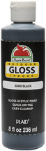 Apple Barrel Gloss Acrylic Paint 8oz-Black - £14.97 GBP