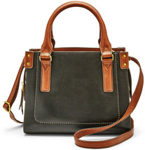 Fossil Claire Black Leather Mini Satchel Crossbody Bag SHB2025001 NWT $198 FS - £73.19 GBP